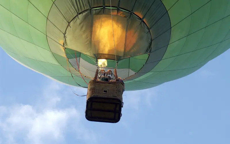 Privátní let balonem letiště Příbram